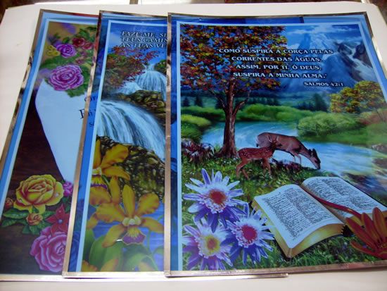 Quadro dizeres da biblia plastico